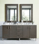 James Martin 850-V72-SOK-3ENC 72" Double Vanity Silver Oakw/ 3 CM Quartz Top