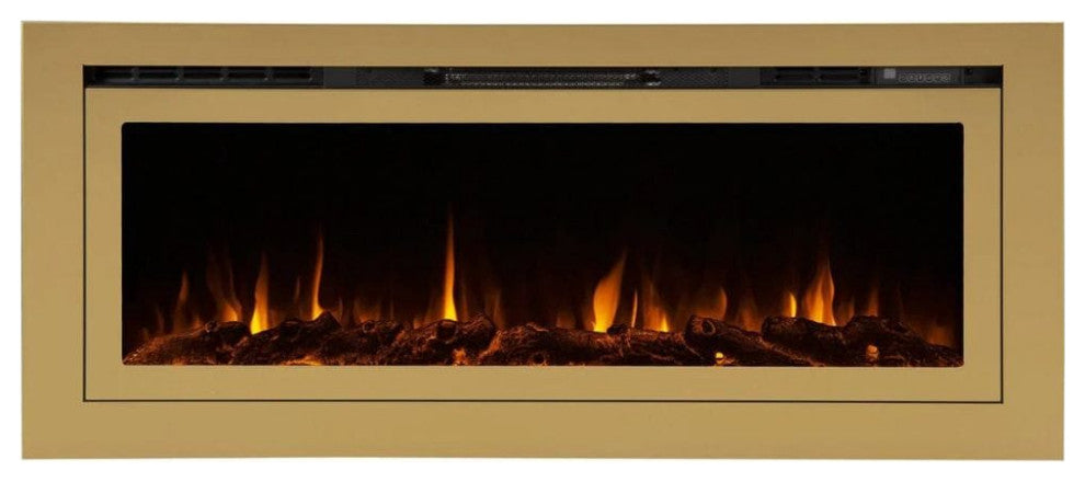 Touchstone Deluxe Gold 50" Built-In Smart Electric Fireplace