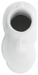Ceramic 6" Half Body Vase, White