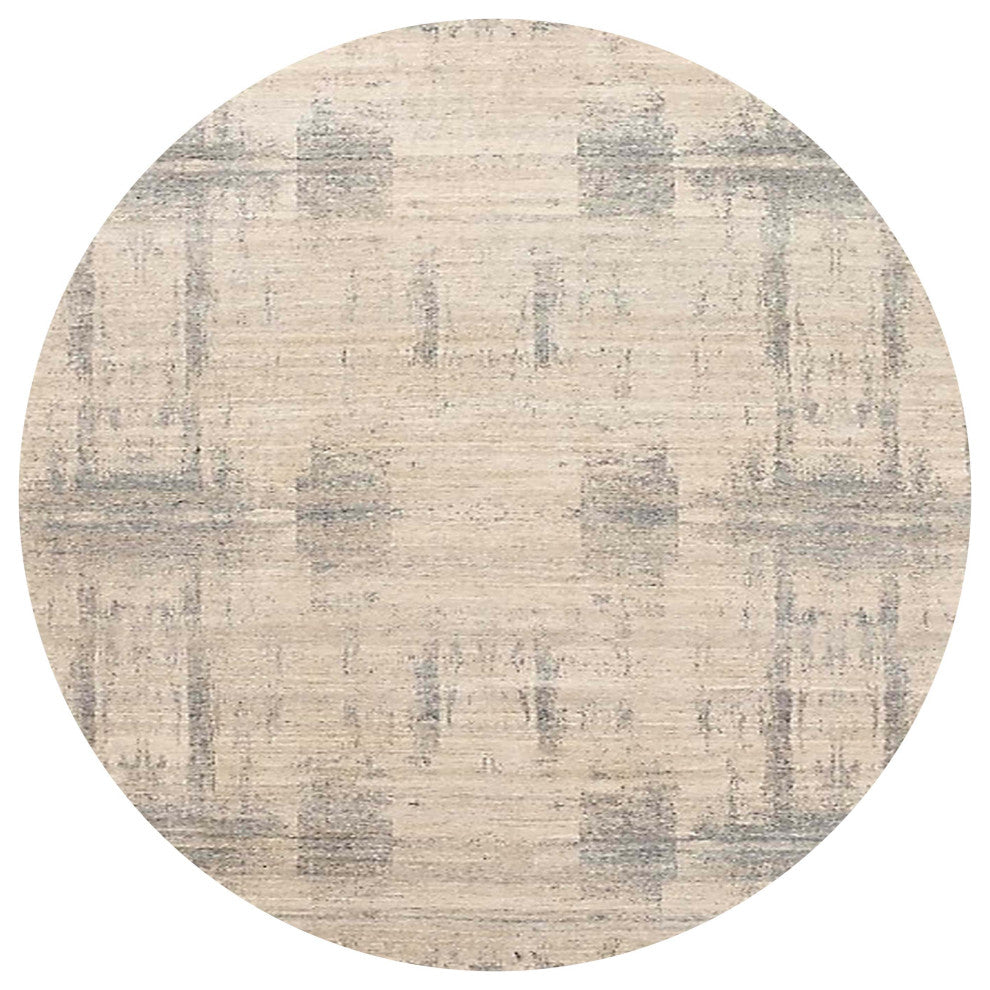 Ahgly Company Indoor Round Mid-Century Modern Area Rugs, 6' Round