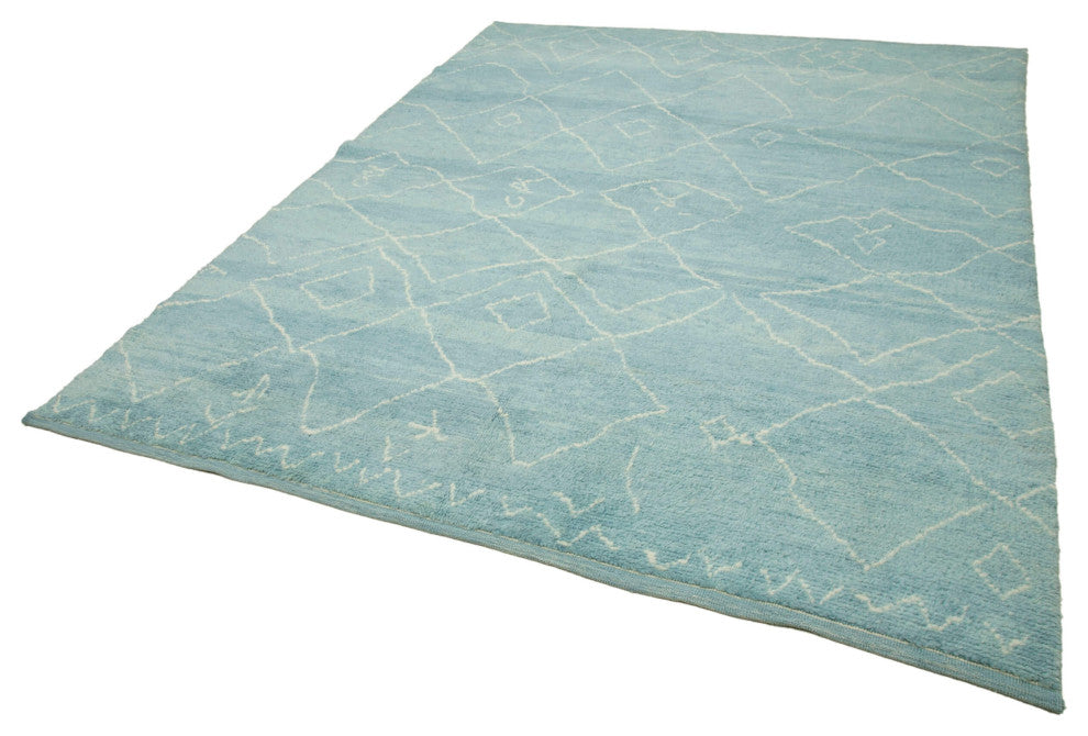 Rug N Carpet - Handmade Decorative 7' 9'' x 9' 7'' Moroccan Area Rug