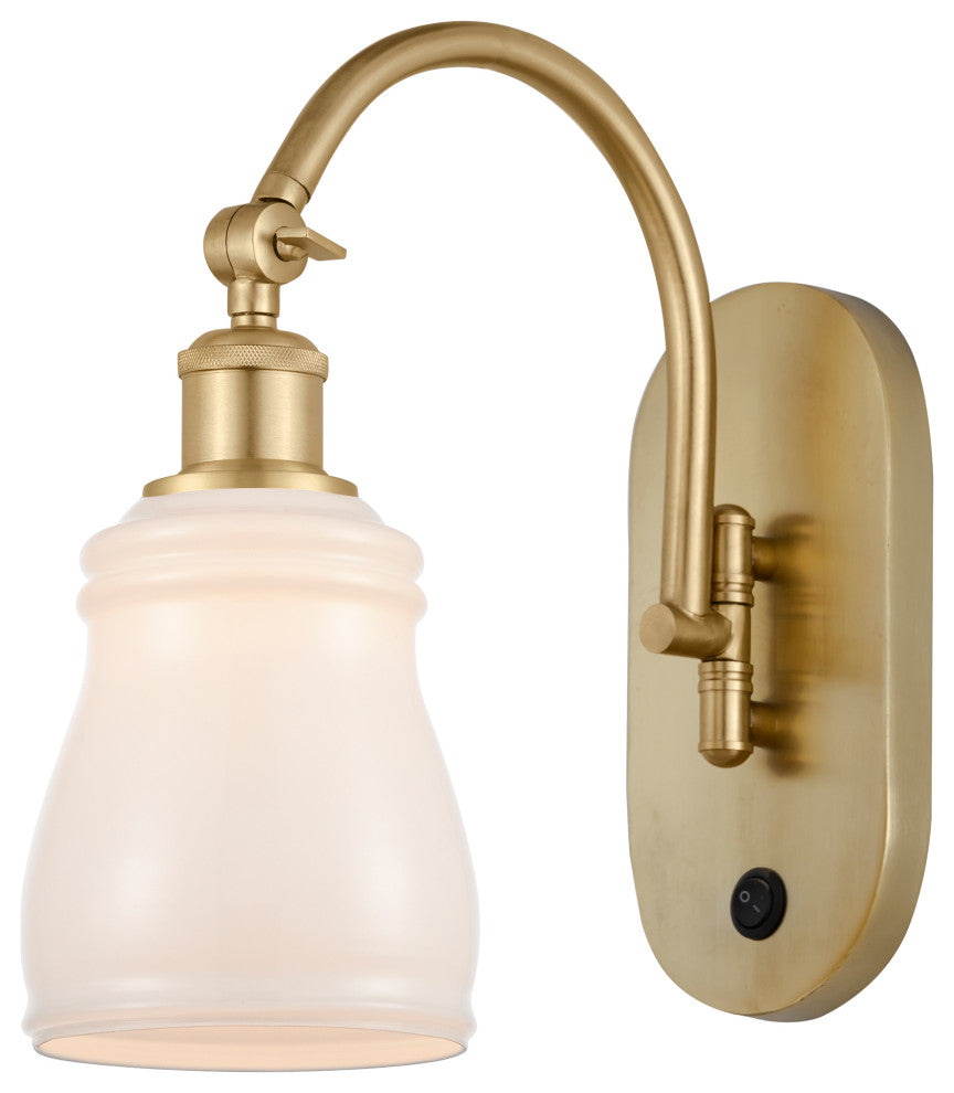 Innovations 518-1W-SG-G391 Ellery 1 Light 5.3" Sconce, Satin Gold