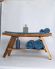 EcoDecors EarthyTeak Serenity Style Shower Bench, 35"