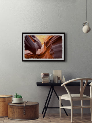 "Rock Layers" Framed Painting Print, 24x16
