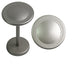 Urbanest Button Medallion Drapery Holdback, Pewter, 2 Pcs.
