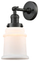 Canton 1-Light Sconce, Oil Rubbed Bronze, Matte White