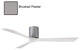 Matthews Fan, Irene-3H Ceiling Fan, Brushed Pewter, 60-Inch, Matte White