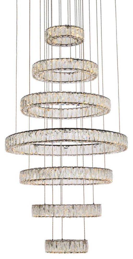 Modern Black 7-Light Chandelier