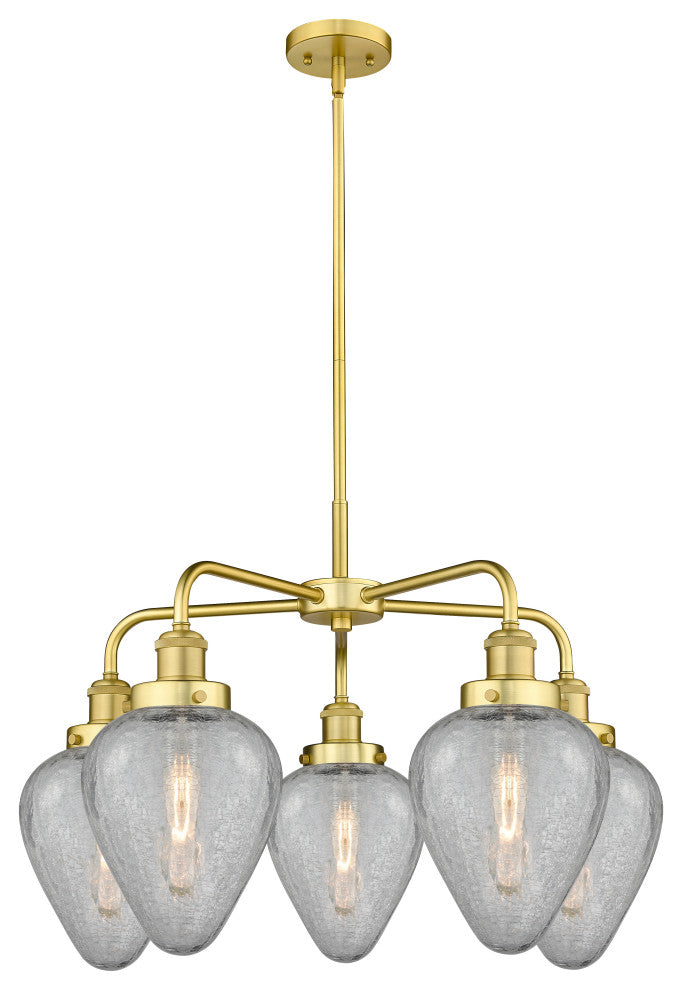 Innovations Geneseo 5 24" Chandelier Satin Gold