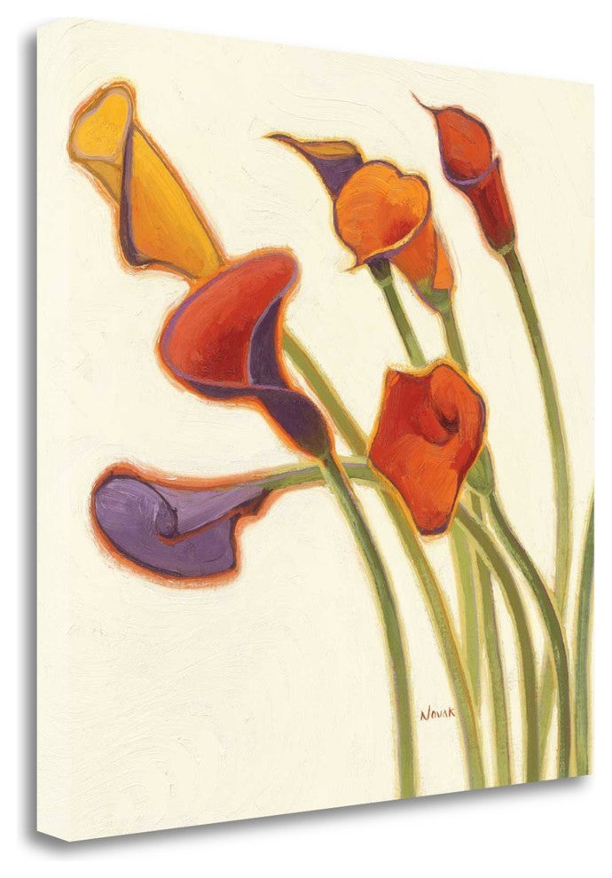 "Callas In The Wind II" By Shirley Novak, Giclee Print on Gallery Wrap Canvas
