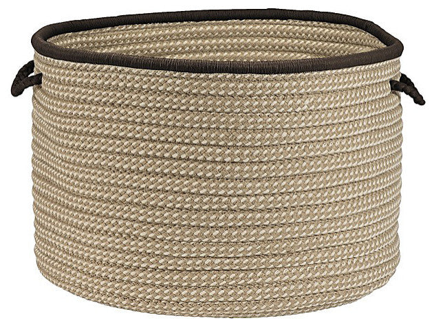 Colonial Mills Basket Boat House Brown Round