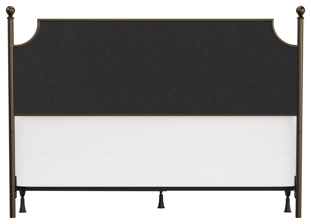 McArthur Metal and Upholstered Bed, Bronze, King