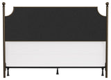 McArthur Metal and Upholstered Bed, Bronze, King