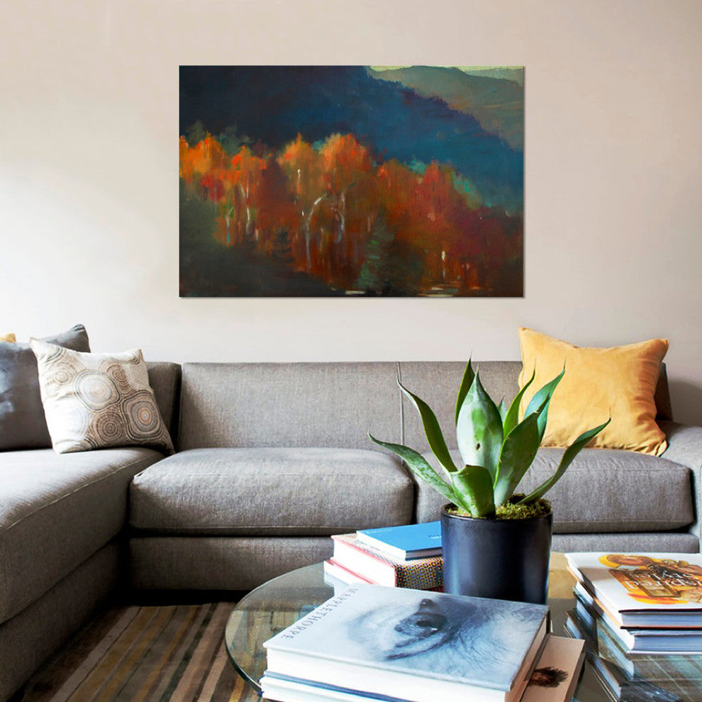 "Autumn Forest" by Eddie Barbini, Canvas Print, 18"x12"