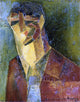 Vladimir Burliuk Portrait of the Poet Benedict Livshits Wall Decal