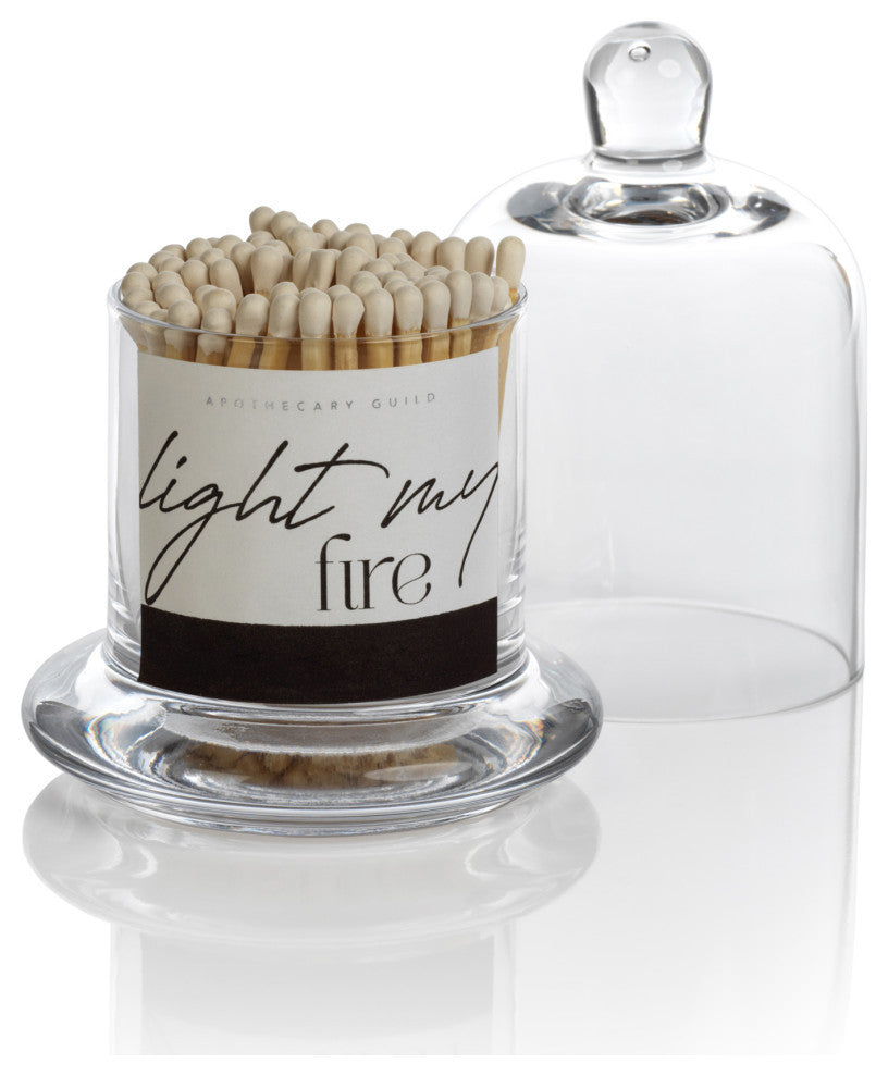 Light my Fire 150 Pack Safety Matches, Glass Dome Jar, White