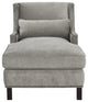 Safavieh Couture Vitali Studded Chaise, Grey