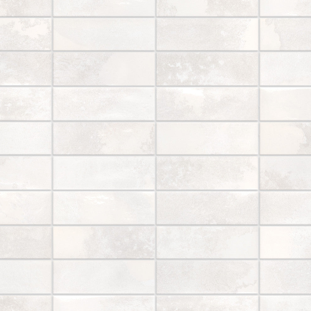 Kings Tradition Brick Porcelain Wall Tile Sample, White