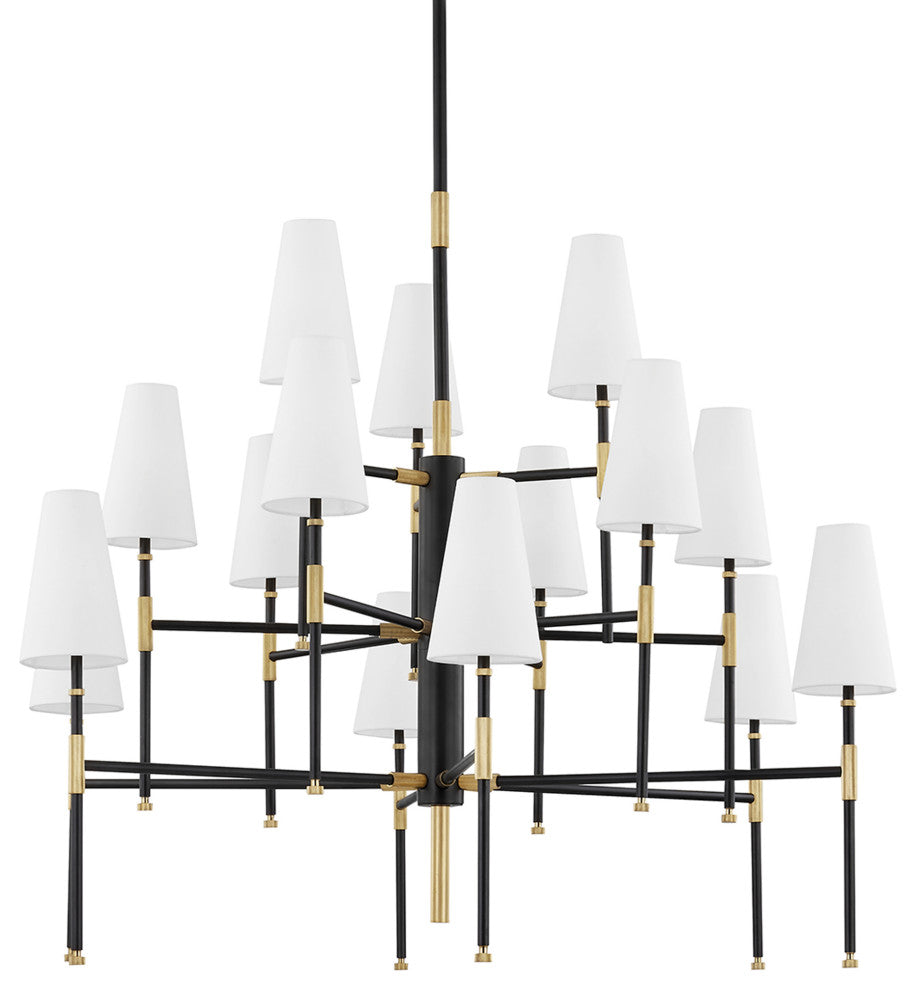 Bowery 15-Light Chandelier Aged Old Bronze Finish