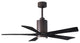 Matthews Fan Patricia-5 With Kit, Textured Bronze, 52", Matte Black