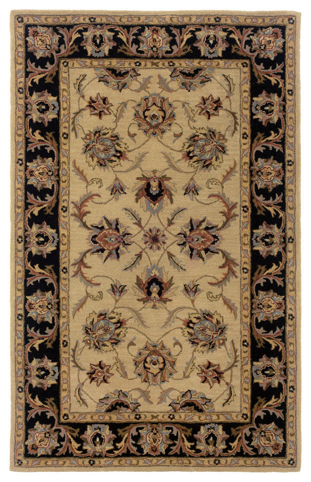 Oriental Weavers Windsor Ivory/Black Oriental Indoor Area Rug 9'6"X13'6"