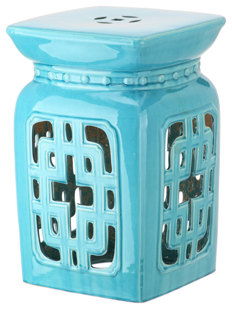 Safavieh Indoor-Outdoor Beijing Filigree Garden Stool