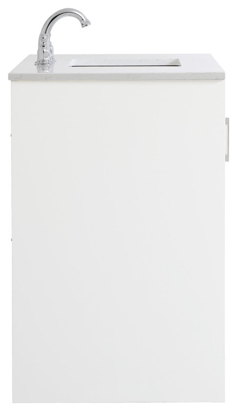 42" Single Bathroom Vanity, White