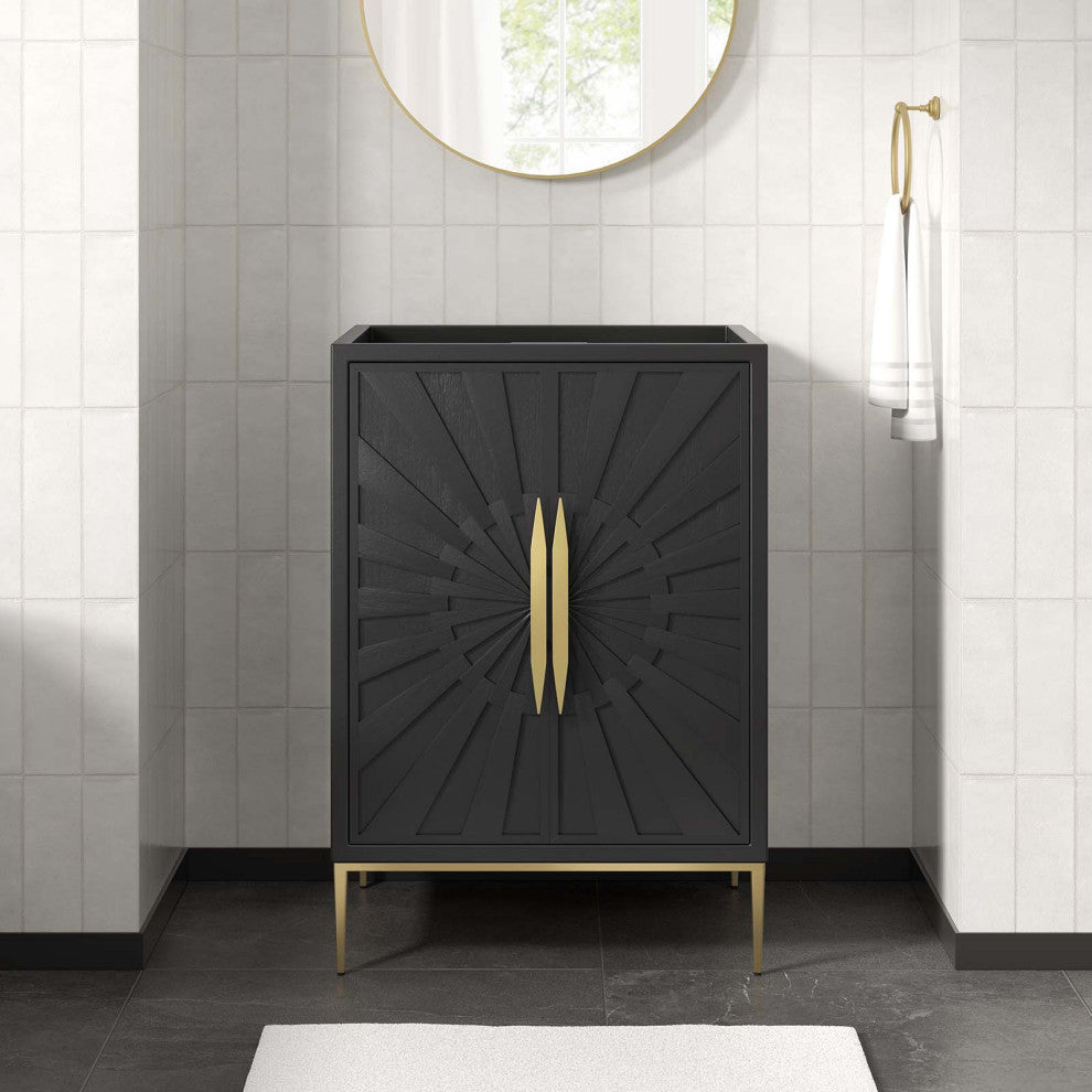 Awaken 24" Bathroom Vanity Cabinet, Black