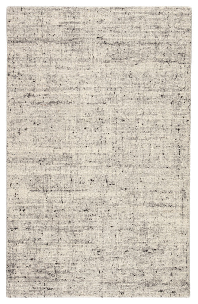 Jaipur Living Macklin Handmade Solid Ivory/ Light Gray Area Rug 10'X14'