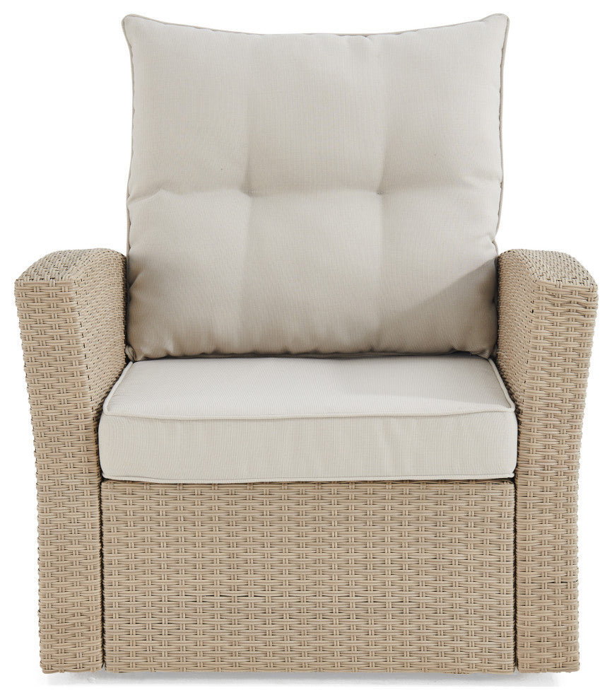 Canaan All-Weather Wicker Outdoor Armchair With Cushions