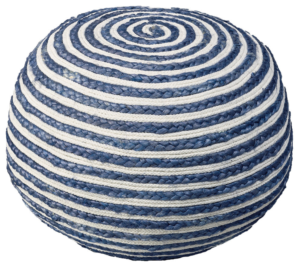 Seafaring Navy Pouf