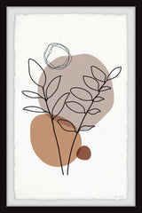 "Boulder Plants" Framed Painting Print, 8x12