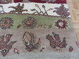 5x6'8 Handmade Multi Colored Agra Oriental Rug Tabriz