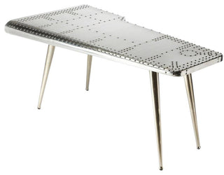 Silver Midway Desk, Industrial Style