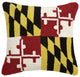 Maryland Flag Hook Pillow