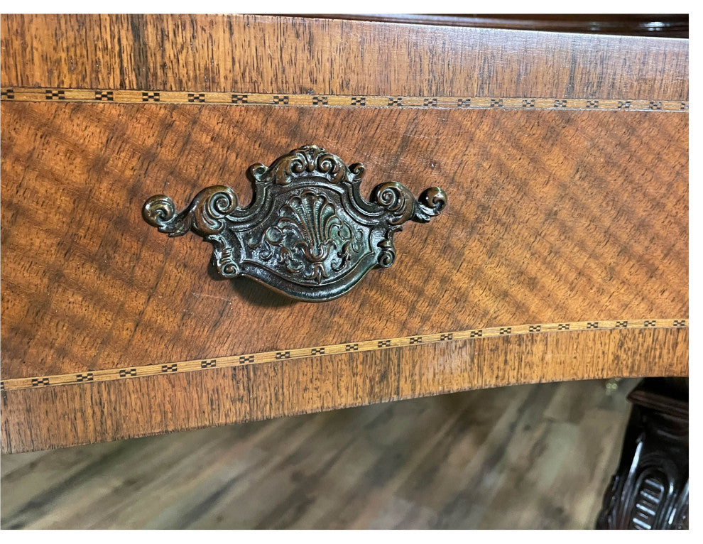 Antique Walnut Inlaid Sideboard