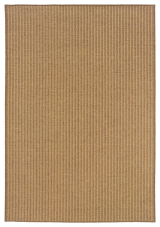 Oriental Weavers Karavia Tan/Light Tan Stripe Indoor/Outdoor Rug 5'3"X7'6"