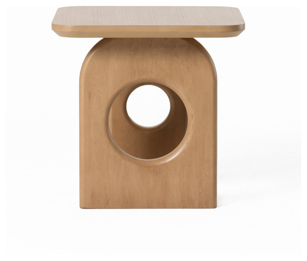 Nova Domus Oshana Modern White Oak End Table