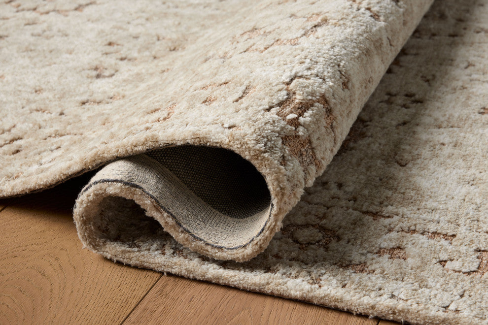 Loloi Percival Natural / Salmon 18" x 18" Sample Rug
