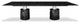 HomeRoots 120" X 48" X 30" Black Marble Stainless Steel Dining Table