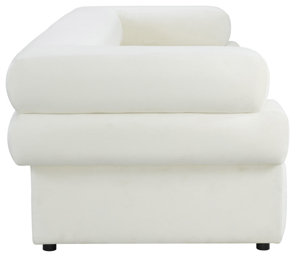 Elsa Cream Velvet Sofa