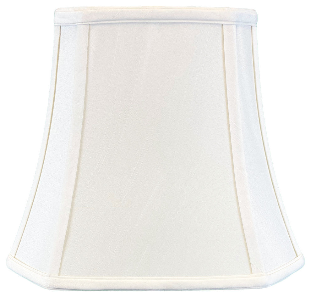 Royal Designs Square Cut Corner Bell Lamp Shade, White, 5"x10"x8.75", Set of 2