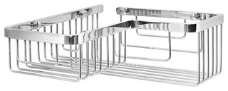 WS Bath Collections Filo 50013 Filo Metal Corner Shower Basket - Polished