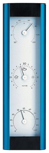 Weather Station Android Barometer Aluminum Silver, Blue