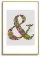 Valentina Ramos Ampersand Metal Framed Art Print