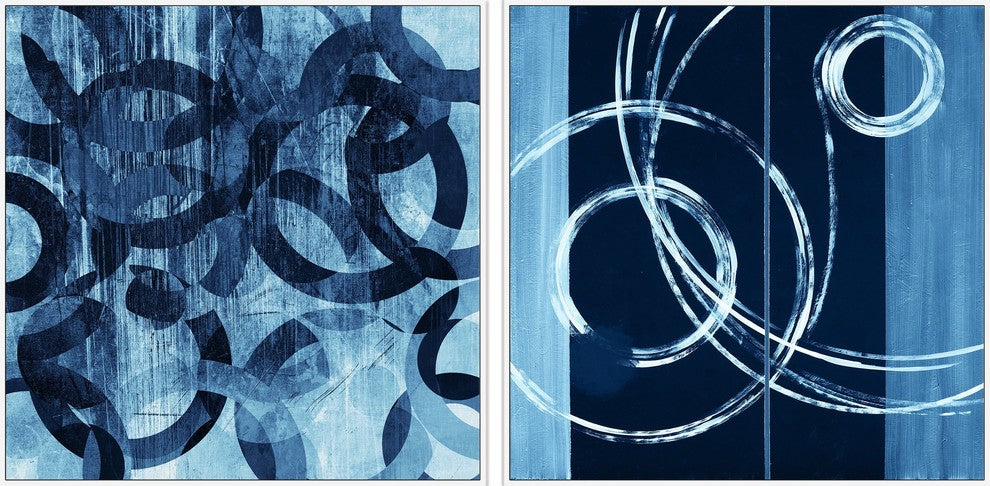 Linked Rings Diptych, 80x40