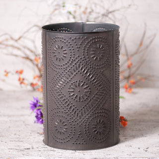 Waste Basket With Diamond, Kettle Black