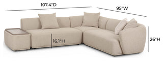Sylvie Sectional, 4-Piece Left Chaise