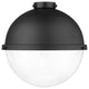 Innovations HFS-122-BK Hampden 12" Clear Glass