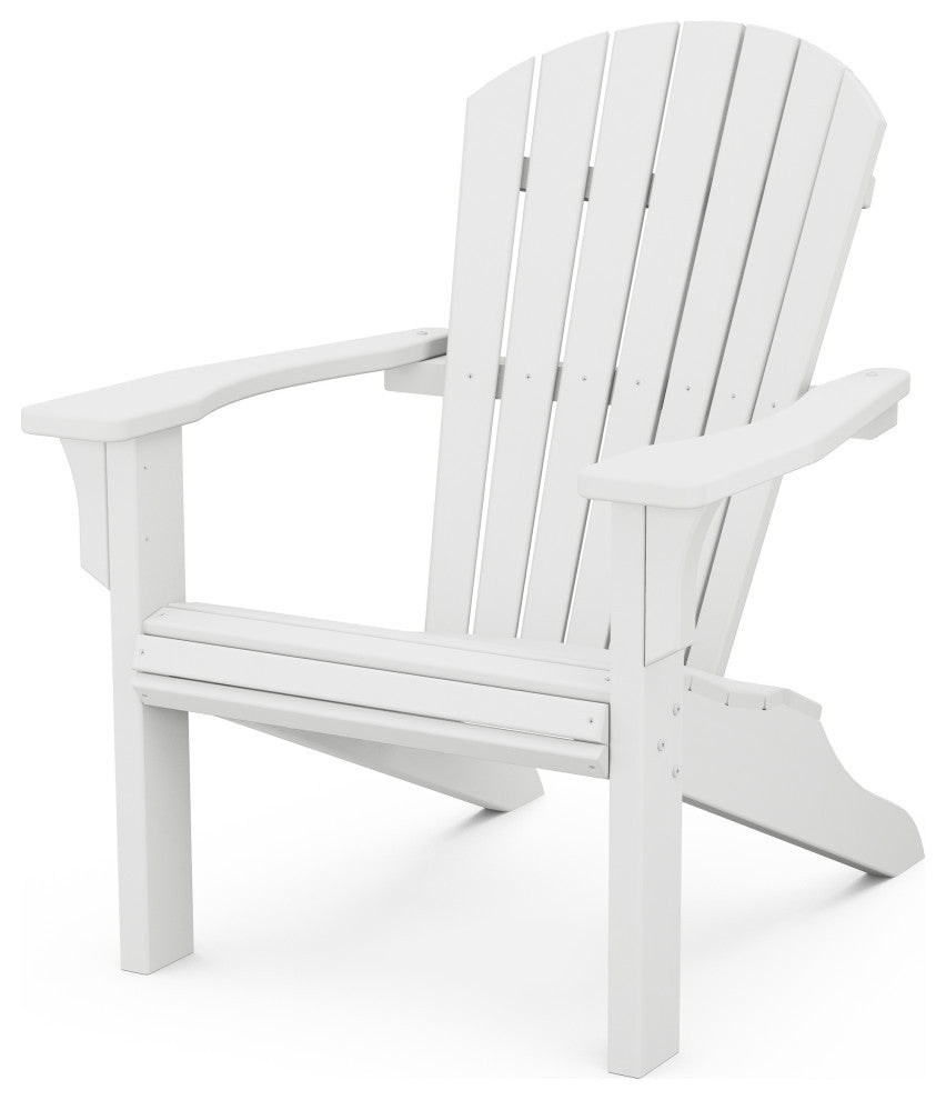 Polywood Seashell Adirondack, White